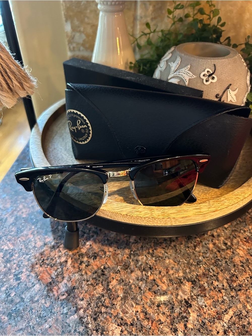 Men’s Ray-ban Polarized Clubmaster Classic black/gold